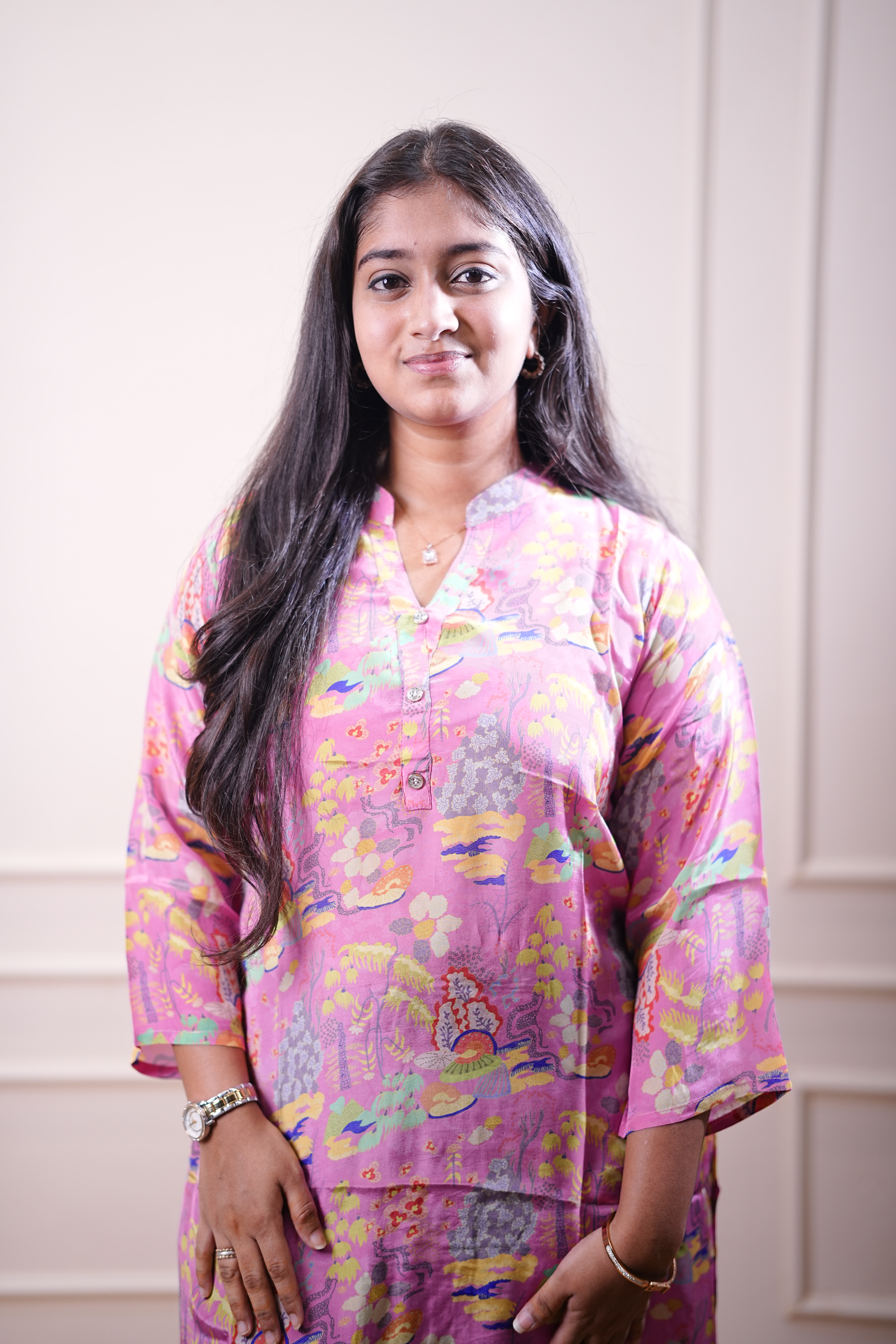 Blush Garden Printed Straight Kurta - Image 2