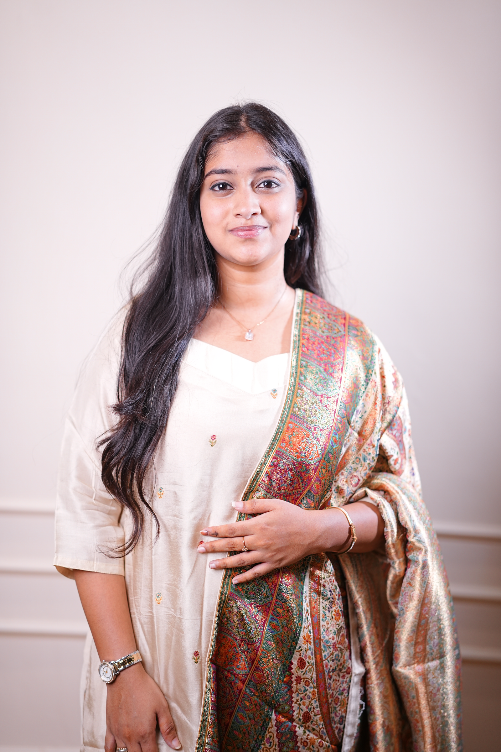 Ivory Heritage Printed Kurta Set with Dupatta - Image 2